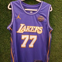 Diff Sizes Available Lakers Doncic Jersey New 