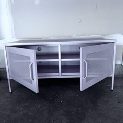 Pink Metal Locker Entertainment Center/Storage