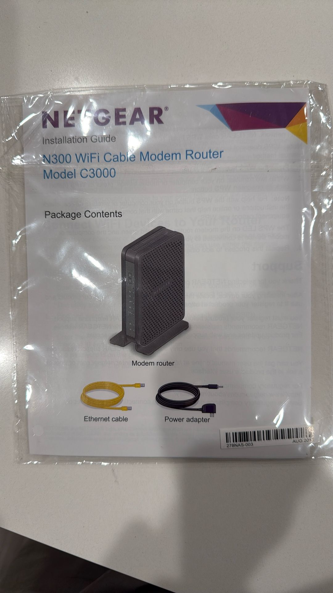 NETGEAR C3000-100NAS N300 (C3000)