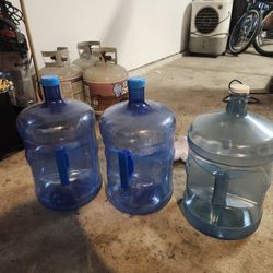 (3) 5 Gallon Water Jugs