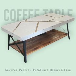 Acacia Wood Coffee Table 