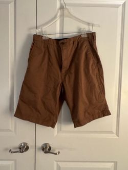 Signature by Levi Strauss Men's Brown Flat-Front Casual Shorts size 34