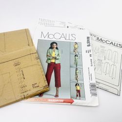 Womens UNCUT Mccalls M4878 SEWING Pattern Jacket Top Skirt Pants Size 6-12