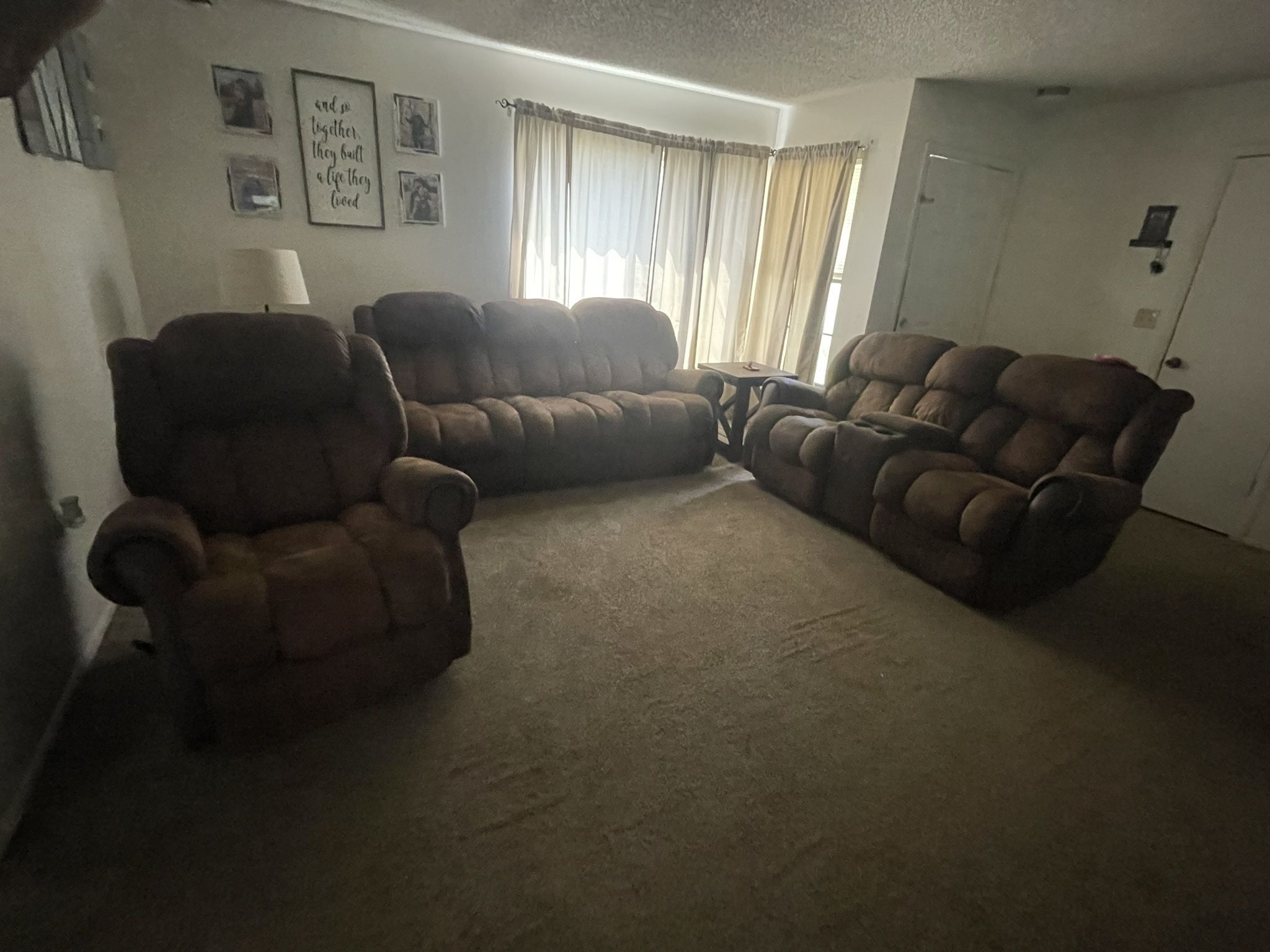 Living room couch set