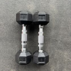 5lbs Dumbbells Weights Pair Set