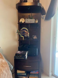 Brown shelf