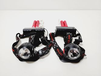 2pcs 360° 2 IN 1 XM-L T6 COB LED Headlamp Head Light Flashlight Torch Waterproof White/Red