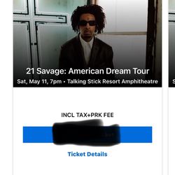 21 Savage VIP tickets