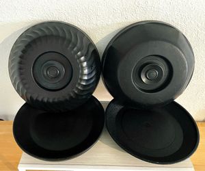 Insulated Plate Dome Covers & Bases Commercial Grade Double Wall Dinex Turnbury - Onyx Black