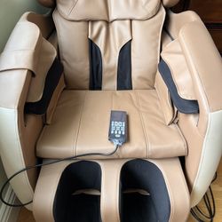 Faux Leather Reclining Zero Gravity  Heated Massage Chair