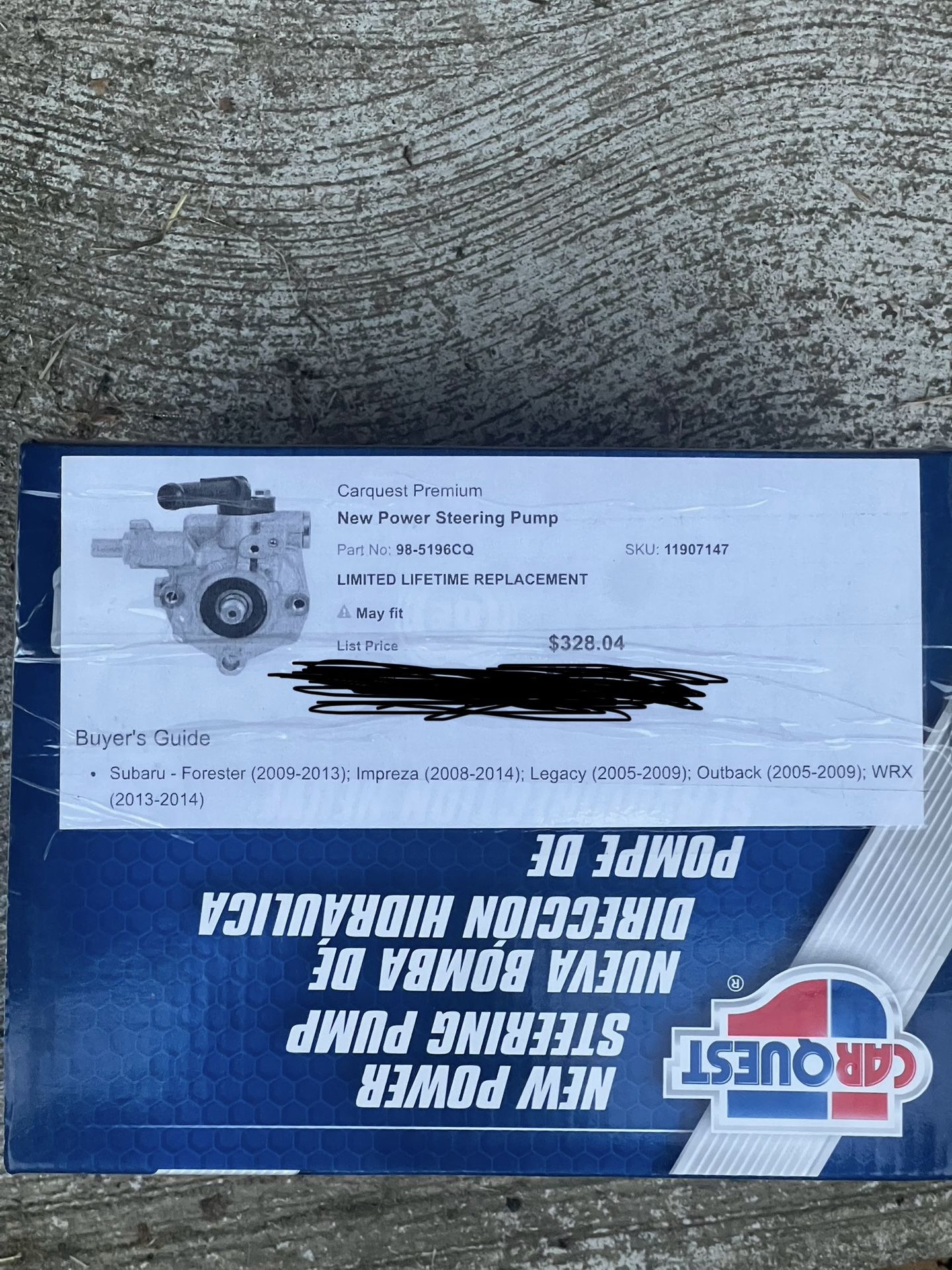New Power Steering Pump