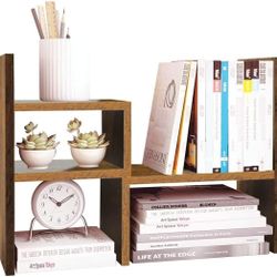 Table Top Wooden Organizer Office Storage Rack