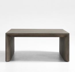 Gray Coffee Table Square Baja Wood 40”