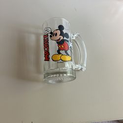 Glass Mickey Mouse Mug. 