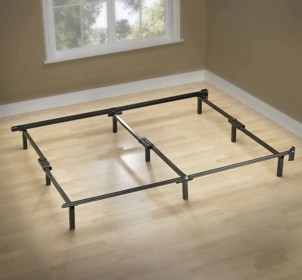 QUEEN - ZINUS MICHELLE 9 LEG COMPACK METAL BED FRAME SUPPORT FOR BOXSPRING BOX SPRING