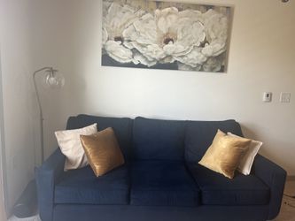 Navy Sofa And Love Seat