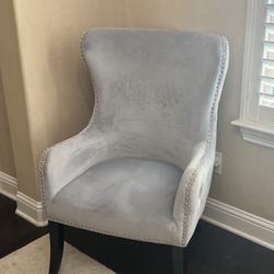 Pair Of Soft Blue Chairs 