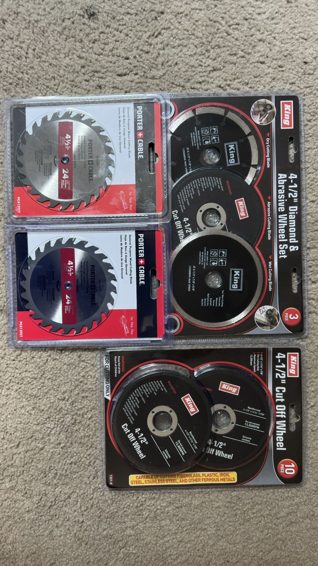4-1/2” Circular Sawblade/ Cut Off Wheels