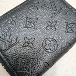 Small Black Louis Vuitton Zipper Card/Coin Wallet 