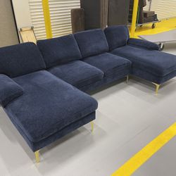 Blue Sectional Sofa 
