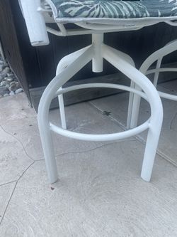 Powdered Aluminum Outdoor Bar Stools 