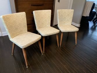 RARE Vintage MCM Mid Century Modern Vinyl Chairs