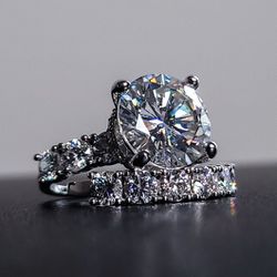 6ct Moissanite Engagement/wedding Ring 