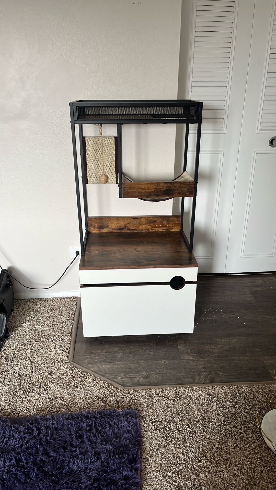 Cat Tree With Litter box Storage