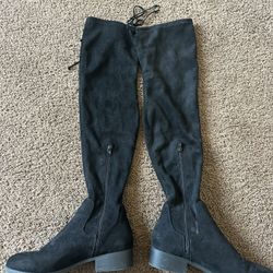 Black Thigh High Boots