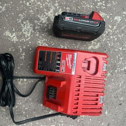 Milwaukee Battery And Charger 