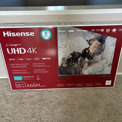 Hisense Google TV UDH 4K 55” A65H Series