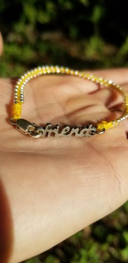 Pewter friend bracelet