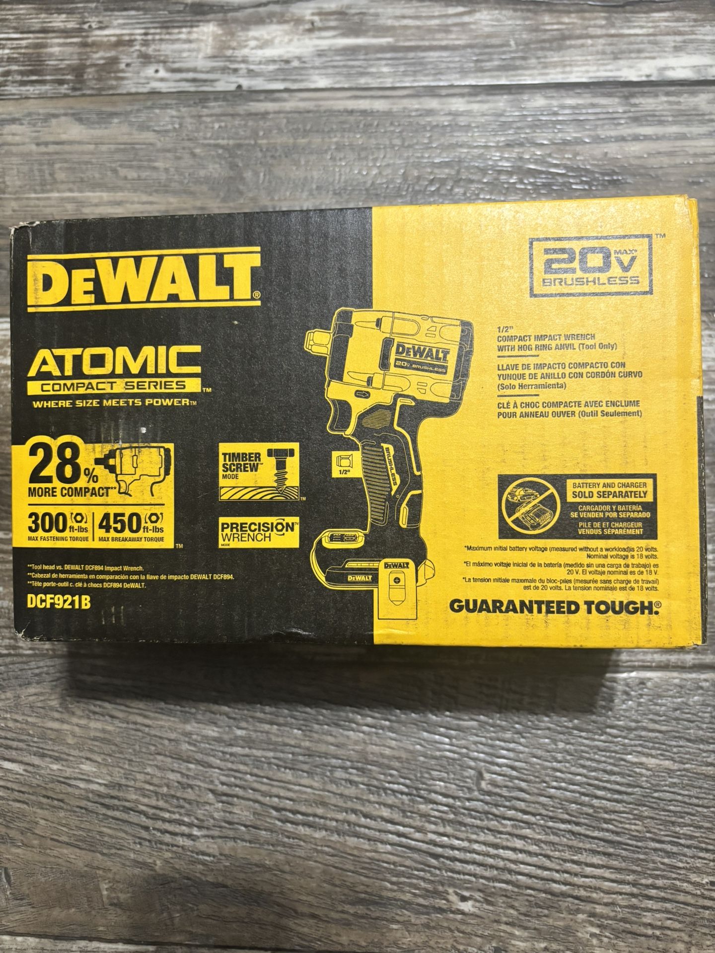 Dewalt Atomic 20V MAX 1/2 In Variable Speed Impact Wrench ( TOOL- ONLY)