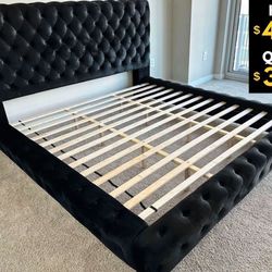 New Black King Bed Frame 