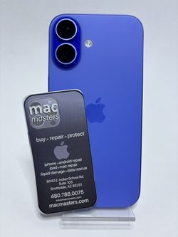iPhone 16, Ultramarine, SIM Unlocked, 128GB, IN OPEN BOX Grade A
