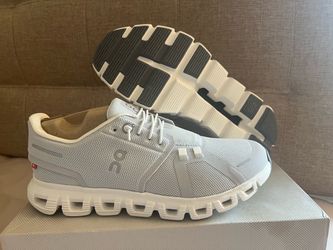 Size 9.5 Women’s On Running Cloud 6 Shoes Glacier White Sneakers 3WF10060070