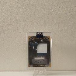 Travis Etienne Jr Panini Black Rookie 2 Color Patch Auto Numbered /50 