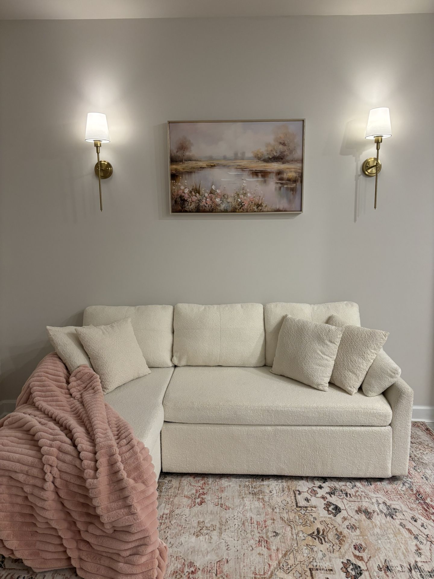 Sherpa Sleeper Couch