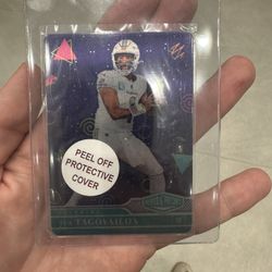 2022 Panini Plates & Patches Dolphins Tua Tagovailoa Steel Plate /25