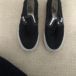 Black Slip On Vans Size 7
