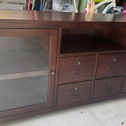 Pottery Barn Entertainment Center – Solid Wood