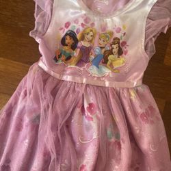 Disney Princess Pj Dress Girls Size 3T