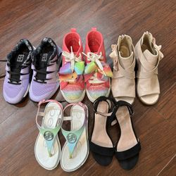 Girl’s Shoes Size 13 And Size 1. Great Condition! Nike, Jojo Suwannee, Steve Madden, Bebe And jelly pop 