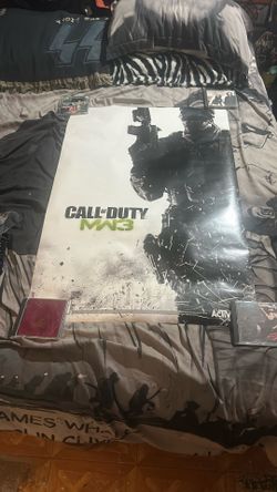 Call Of Duty MW3 Promotional poster 2011 gaming double sided Modern Warfare 3 gaming