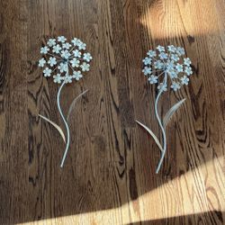 Metal Wall Flowers