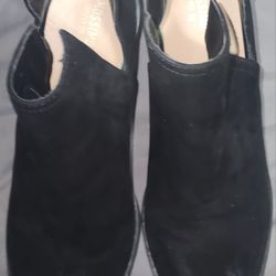 Massimo Ladies Black Chelsea Suede 