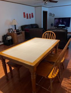 Dining Table Chairs & Bench