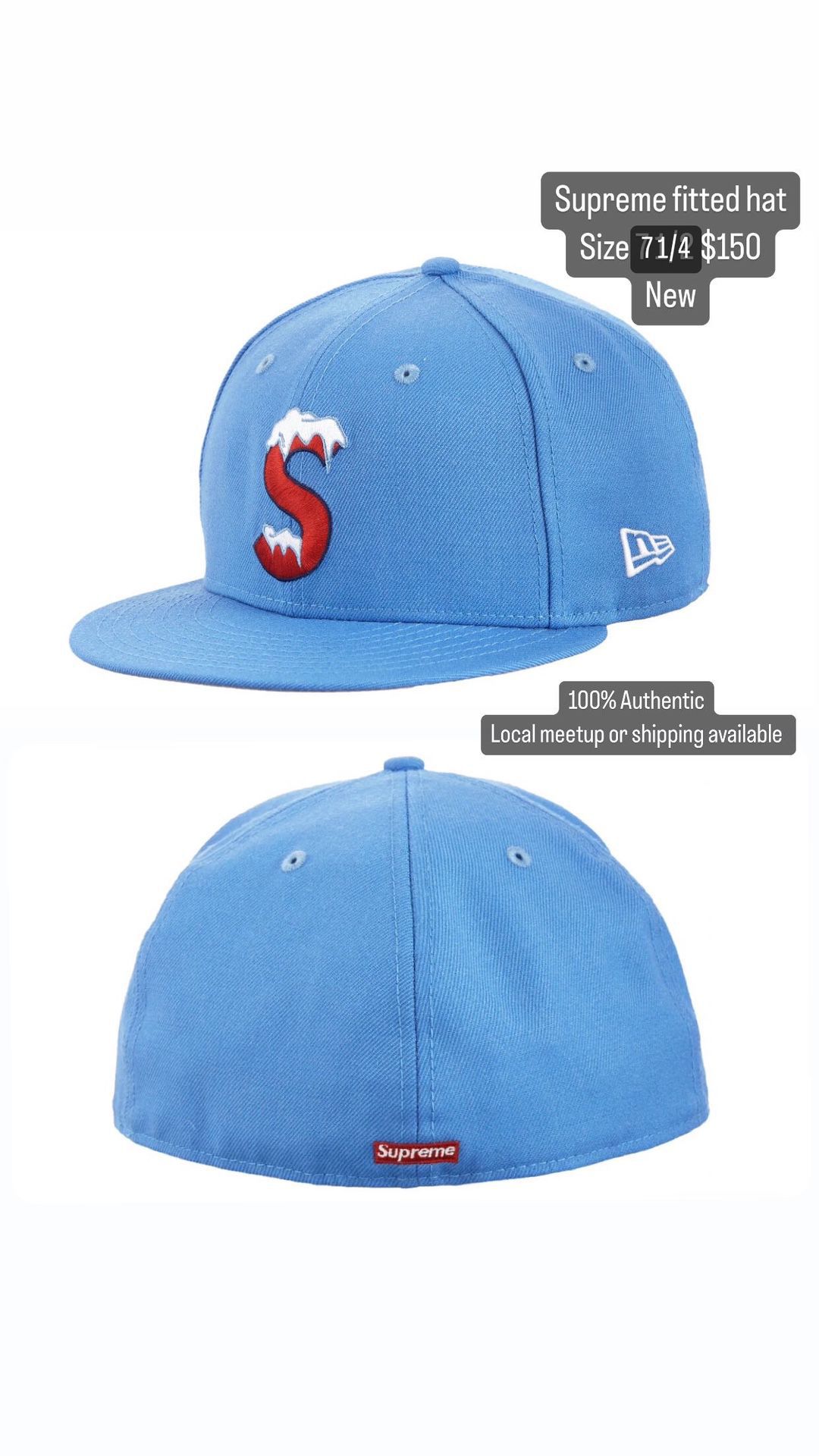 Supreme Fitted Hats Size 7 1/4 $ 7 1/2