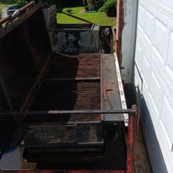 Pull Behind Trailer With Magicater Propane Grill And Propane Fryer
