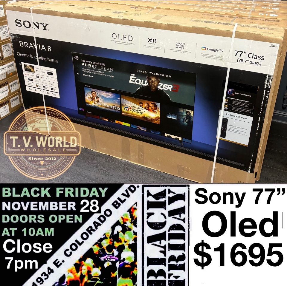 Sony Bravia Xr80 77 inch OLED 4K TV smart